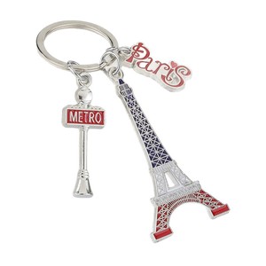 Llavero Creativo con Forma de Torre, Estatua Esmaltada de la Torre Eiffel y el Arco del Triunfo, Llavero de Aleación Metálica para Bolsa o Coche, Colgante, Regalo - Product Image 5