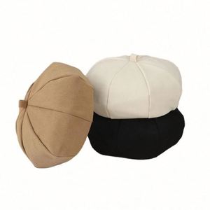 หมวกทรงแปดเหลี่ยมสำหรับเด็กผู้หญิง แคชเมียร์แท้ 100% ขายส่ง ราคาถูก แฟชั่นคุณภาพสูง - Product Image 1