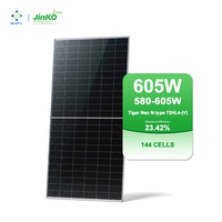 Panel Fotovoltaik Jinko Terbaik 580W 585W 590W 595W 600W 605 Watt Panel Surya Jinko Mono Tipe N Gudang Jerman