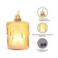 Lampes à thé artificielles sans fumée à flamme réaliste pour anniversaires, fêtes, festivals, ambiance nocturne, lanternes de table, ampoules
