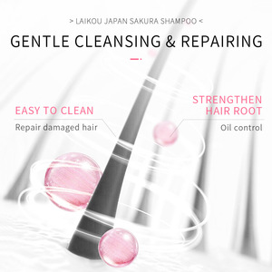 Shampooing capillaire rafraîchissant sans huile, <span class=keywords><strong>anti</strong></span>-frisottis, pour cheveux secs et lisses, nettoyant en profondeur Sakura, best-seller, 100 ml - Product Image 2