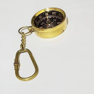 Kaychain Classic Vintage Brass <b>Compass</b> a Timeless <b>Navigation</b> Tool with Offset Printing - Product Image 1