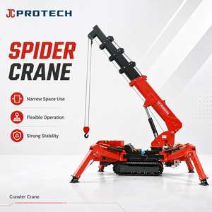 Grúa Araña de Litio de 1-8 Toneladas con Motor de Alta Eficiencia, Brazo Telescópico, Mini Grúa Móvil sobre Orugas para Uso en Construcción - Product Image 3
