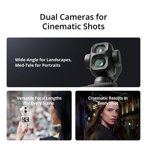 Cámara de Video Profesional Osmo Pocket 4P, D-Log 2, 10 Bits, Rango Dinámico de 17 Stops, 4K 240fps, Equipo de Cine Portátil - Product Image 3