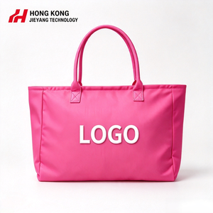 Wholesale Eco Recycled Cotton Canvas <b>Tote</b> <b>Bags</b> <b>with</b> Ribbon and Rope Handles Letter Pattern Custom Printed Logo Zipper Closure - Product Image 1