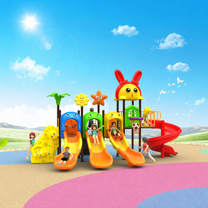 Equipo de Juegos Infantiles para Exteriores con Temática Animal Personalizada, Tobogán Comercial de LLDPE con <span class=keywords><strong>Aro</strong></span> de Baloncesto para Parque - Product Image 1