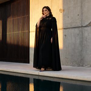 Premium Embroidery Polyester Modest <b>Abaya</b> for Muslim Women Custom Luxury Party Dress - Product Image 4