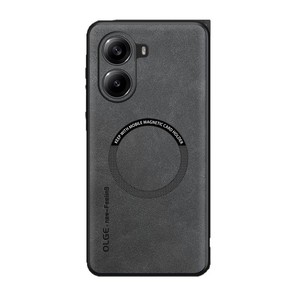 Custodia di Lusso in Pelle PU per Xiaomi POCO X7 Pro, con <span class=keywords><strong>Bumper</strong></span> in TPU Delicato sulla Pelle e Ricarica Wireless Magnetica, Nuova - Product Image 3