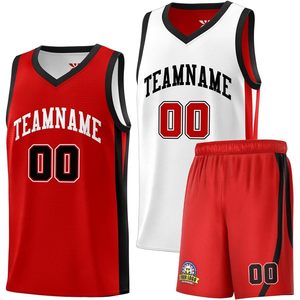 Camiseta de Baloncesto Reversible Personalizada para Hombre, Cuello en V, Sublimada, Absorbe la Humedad, Ropa Deportiva, Nombre del Equipo 00 - Product Image 1