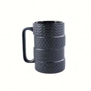 Taza de Café Promocional con Diseño de Neumático 3D, Taza de Cerámica Duradera, Reutilizable, para Viajes, Sublimable, Atractiva y Personalizada - Product Image 1