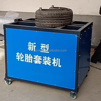 Équipement d'emballage triple pour pneus pneumatiques Machine de regroupement de doublage de pneus de voiture