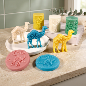 Camel Theme Pillar & Disk <b>Silicone</b> Mold for Making Soap Dishes Jewelry Trays Candles <b>silicone</b> molds for decoration - Product Image 2