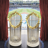 Trofeo de campeonato de liga de béisbol MLB personalizado, trofeo conmemorativo de Honor de celebración del juego, puede personalizar el nombre y el nombre del equipo