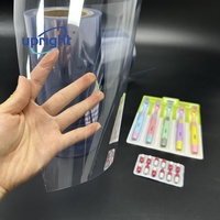Film PVC rigide transparent coloré blanc, noir et jaune pour emballage thermoformé