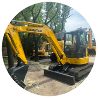 Miniexcavadora Komatsu Pc50 Usada Original de Japón, Excavadora de 5 Toneladas, Diésel, Hidráulica, para Granja, Jardín, Paisajismo, Compacta