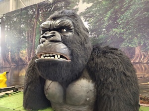 Công viên giải trí 3m siêu thực cuộc sống kích thước lớn animatronic Kingkong mô hình động vật - Product Image 5