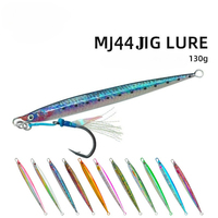 Leurre métallique de jigging vertical Slow Flutter 80g 130g pour pêche en haute mer, leurre lumineux en plomb pour thon, saumon, amberjack et pêche en rivière