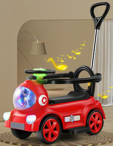 Auto Elettrica per Bambini di Lusso con Maniglia per Genitori, Modello Cartoon Mini Little Wiggle Girls - Product Image 1