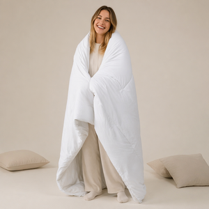 Couette de luxe super douce en polyester 100% de taille King Size, chaude et confortable, avec surpiqûres - Product Image 5