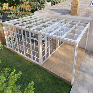 Baivilla conception structurelle de petites serres de jardin véranda verre maison aluminium <span class=keywords><strong>solarium</strong></span> véranda - Product Image 4