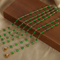 Ensemble de bijoux en pierres de cristal pour femmes, collier et bracelet tendance pour le bureau, vente en gros