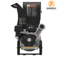 Broyeur de bois auto-alimenté robuste à moteur thermique, entièrement assemblé, pour vente en gros et sur mesure