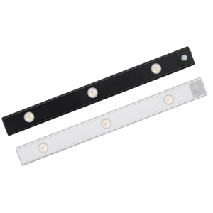 Lumière de placard LED intelligente à capteur, en aluminium, 100 cm, 3 W, effet œil de chat, température de couleur et luminosité réglables, interrupteur + télécommande - Product Image 1