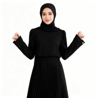 Abaya pour femmes musulmanes, grande taille, coupe ajustée, hiver, automne, légère, longueur cheville, manches longues, usage quotidien, Eid Al-Fitr, Ramadan