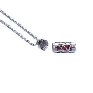 Flacon de parfum en acier inoxydable, diffuseur d'aromathérapie, pendentif médaillon - Product Image 2