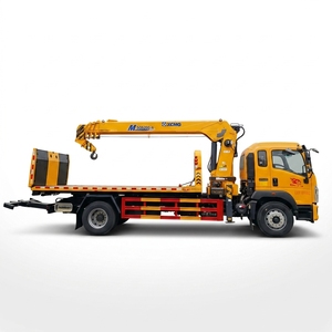 Camion de dépannage HOWO 4x2 avec grue hydraulique et plateau inclinable pour le récupération des véhicules en panne sur route - Product Image 4