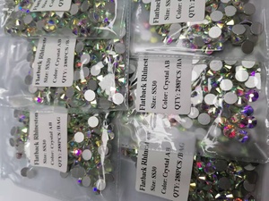 Chất Lượng Cao Hotselling Pha Lê <span class=keywords><strong>Ab</strong></span> Flatback Rhinestone Nail Art Trang Trí - Product Image 4