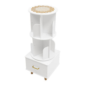 Tủ Sách Màu MDF xoay bóng cao với ngăn kéo giá sách - Product Image 2