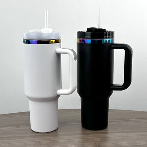 Vaso de 40 oz con Recubrimiento en Polvo, Galvanizado, con Grabado Láser, Logotipo Personalizado, Botella de Agua de Acero Inoxidable, Taza Original - Product Image 4