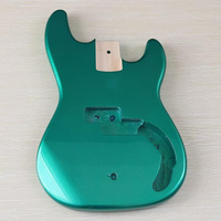 DIY Green Poplar Wood Electric Bass Guitar Body OEM Brand Cheap Factory Direct Customizable Instrument Parts
