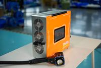 Équipement de nettoyage au laser à impulsions de fibres ultra-compact, machine de nettoyage au laser pour le métal et le bois avec source laser Mopa