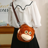 Peluches singe gorille très populaires, figurines de singe, animaux en peluche, petites poupées singe simulées, sacs à dos
