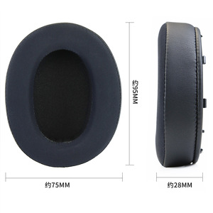 Coussinets d'oreille de remplacement pour casque sans fil à réduction de bruit Sony WH-XB910N, en gel rafraîchissant, tissu en soie glacée, éponge douce - Product Image 4