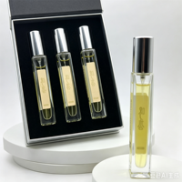 Flacon capsule en verre vide haut de gamme de 10 ml avec bouchon en caoutchouc et sérigraphie pour l'emballage de crèmes de soin (crème pour le visage, crème pour les yeux)