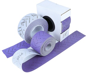 Kertas Amplas Keramik Ungu 70MM*12M dengan Sistem Hook and Loop untuk Poles Cat Mobil, Pengamplasan, dan Penghisap Debu - Product Image 1