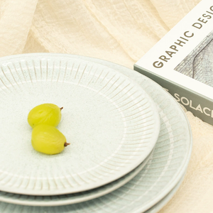 Competitive Price Eco-Friendly <b>Ceramic</b> Porcelain Stoneware Dinner <b>Plate</b> Solid Design Vintage Elegant Durable Handpainted - Product Image 2
