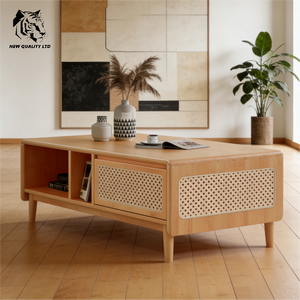 Fabricante chino, buen precio, personalizable, gran stock listo para enviar, mesa de café, nuevo diseño, muebles de sala de estar, mesa de centro de madera - Product Image 2