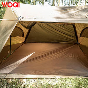 WOQI Bâche de <span class=keywords><strong>Pluie</strong></span> Légère <span class=keywords><strong>Tente</strong></span> Imperméable <span class=keywords><strong>Anti</strong></span> UV Abri de Camping en Plein Air avec Poteau en Acier - Product Image 6