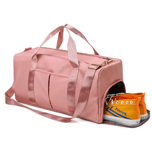 Custom Color Dry Wet Sport Duffel <strong>Holdall</strong> Training Yoga Travel Overnight Weekend Shoulder Tote Gym Bag with Shoe Compartment - Product Image 4