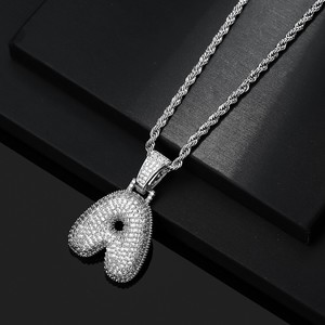 Hip Hop 26 anglais lettre pendentif <span class=keywords><strong>Rap</strong></span> mode grosse lettre pendentif hommes et femmes le même collier DMLA--009 - Product Image 2