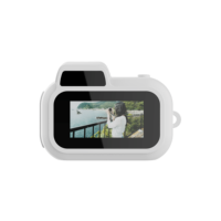 Mini caméra DC27C, petite caméra en forme de bouton, capteur CMOS 2MP, MicroSD 64 Go, caméra vidéo HD 1080p, lampe torche LED intégrée, écran LCD IPS 0,96 pouces