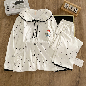 Cárdigan de lana de invierno 260 K, pijamas cálidos gruesos y bonitos, pijamas de mujer, ropa de casa - Product Image 2
