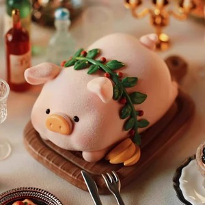 Authentique LuLu Piggy Cinq Étoiles Restaurant Boîte Aveugle En Peluche Pendentif En Gros Collection Enfant Cadeau - Product Image 5