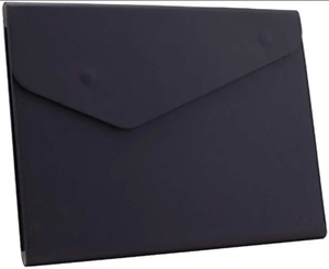 Portadocumentos de PVC A4 de <span class=keywords><strong>tapa</strong></span> <span class=keywords><strong>dura</strong></span>, portafolio impermeable, estuche para sobres, cierre magnético <span class=keywords><strong>Invisible</strong></span>, 60 hojas, negro - Product Image 1