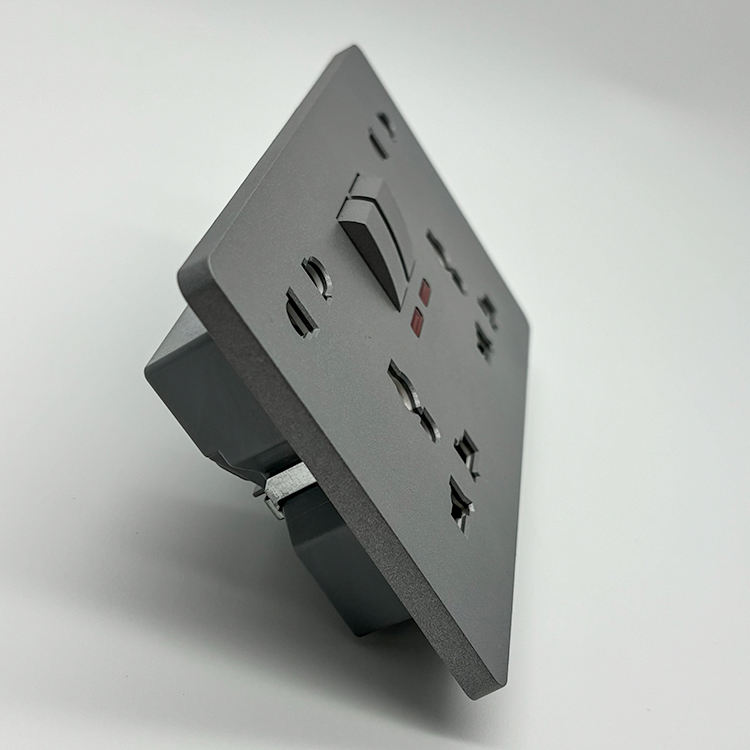 High Quality Double Switch Multi Plug and 16A Wall Socket With Switch Outlet Electric Light Switch Home Kitchen