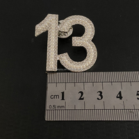 Numéro numérique personnalisé 1 2 3 4 5 6 7 8 9 10 11 12 13 14 15 16 17 18 19 20 Broches en perles et cristaux disponibles tous les numéros